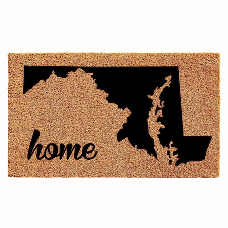 Calloway Mills Entrance Mat, Coir, Natural, Black 105252436